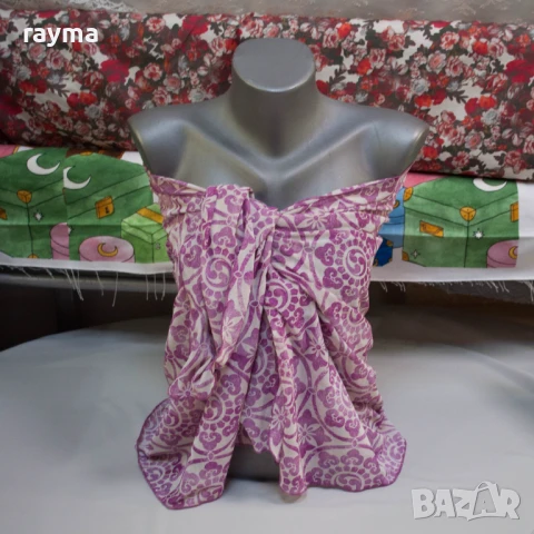 Парео за плаж абстрактен принт, снимка 2 - Шалове - 50906809