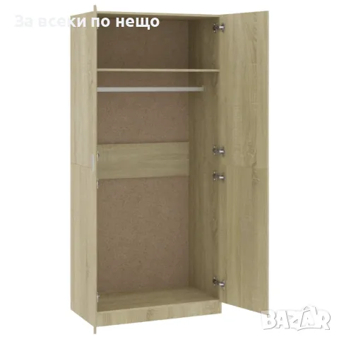 Гардероб, дъб сонома, 90x52x200 см, ПДЧ Код P270, снимка 5 - Гардероби - 49768725