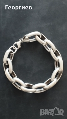 Тежки сребърни синджири с проба 925.Позлатени сребърни обеци., снимка 5 - Колиета, медальони, синджири - 6152599