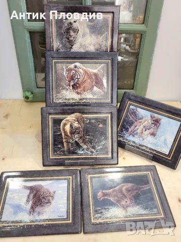 Керамична чиния „White Lightning“ – John Seerey-Lester, The Bradford Exchange (1999), снимка 5 - Декорация за дома - 51338276