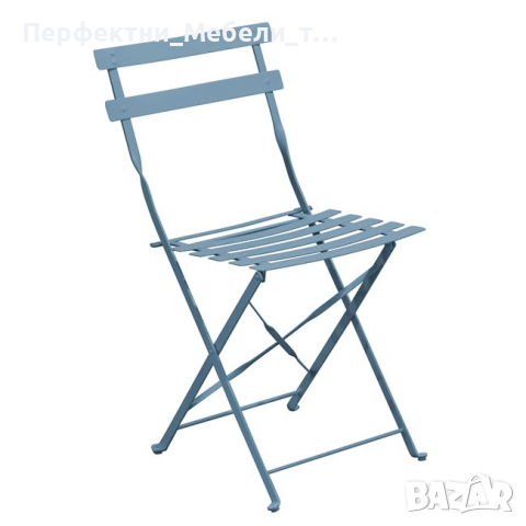 Метален сгъваем стол,сгъваема метална маса-черен,зелен,бял,син,бежев цвят, снимка 4 - Столове - 45006208