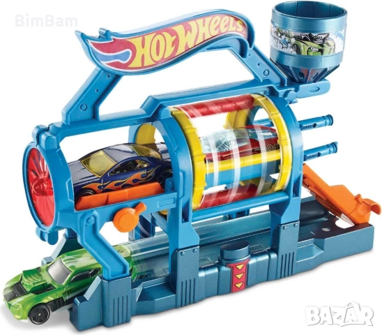  Писта с количка Hot Wheels  CITY Turbo Jet Car Wash Playset - автомивка, снимка 2 - Коли, камиони, мотори, писти - 52597647