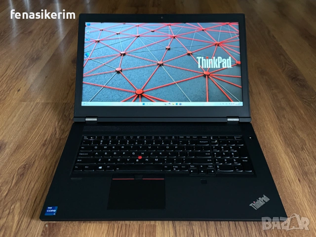 17.3' Full HD i7-10750H Lenovo ThinkPad P17 @ 32GB DDR4/512GB NVMe/Nvidia Quadro T2000 4GB/Бат 6ч, снимка 2 - Лаптопи за работа - 53235048