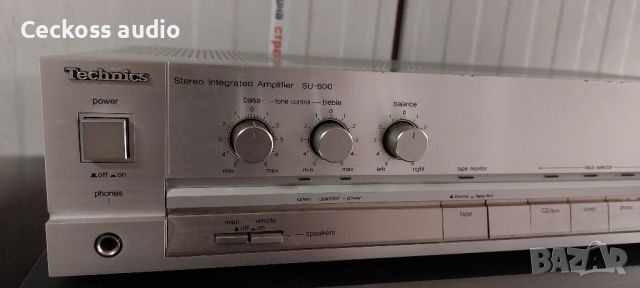 Стерео усилвател TECHNICS SU-600, снимка 2 - Ресийвъри, усилватели, смесителни пултове - 46228327