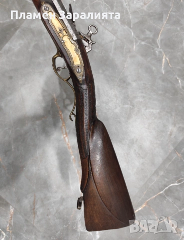 Автентична кремъчна пушка 19 век, снимка 6 - Антикварни и старинни предмети - 54089255