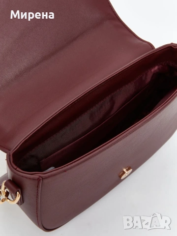 НОВА кожен чанта за рамо LC Waikiki цвят бордо, снимка 4 - Чанти - 53149190