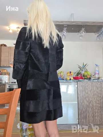 палто естествен косъм , снимка 3 - Палта, манта - 51352637