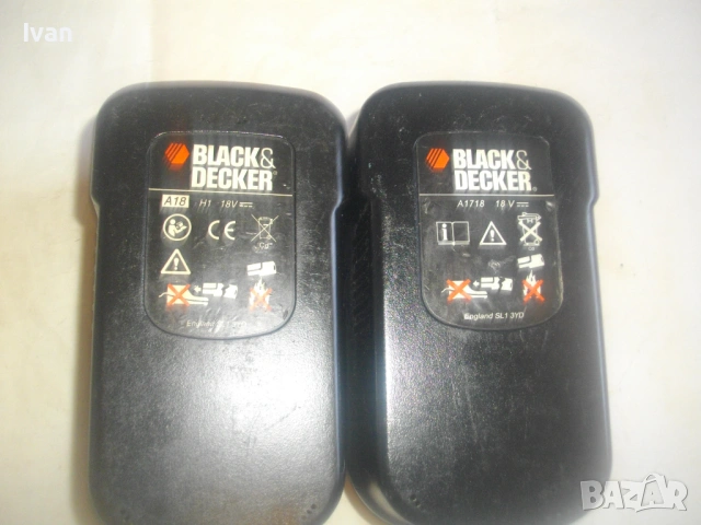 БАТЕРИЯ BLACK DECKER 18V Ni-Cd England ЛОША ЗА КУТИЯ Никел-Кадмий елементи 18 волта, снимка 16 - Други инструменти - 54196232