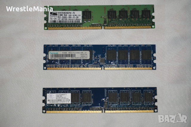 28 броя RAM ПАМЕТ DDR2 512MB/DDR3 2GB/1GB Тествана и Работеща за Настолен Компютър, снимка 2 - RAM памет - 51956370
