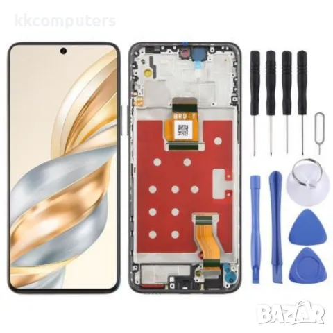 Оригинален LCD Дисплей и Тъч Скрийн с рамка за Honor X60