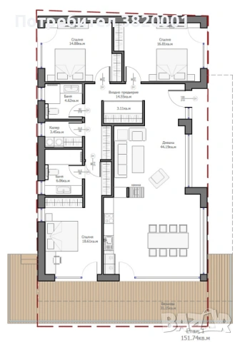 Къща с три спални и нескриваема морска панорама, снимка 2 - Къщи - 53969435