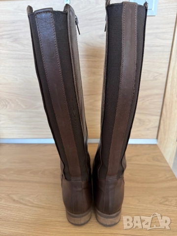 Кафяви ботуши от естествена кожа, снимка 4 - Дамски ботуши - 52079502