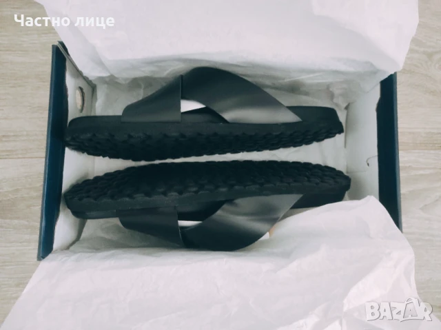 Нови мъжки черни чехли Teodor от естествена кожа, снимка 6 - Мъжки чехли - 50976145