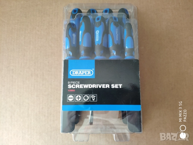 DRAPER 9броя отвертки NAPA 4броя отвертки тип звезда DRAPER 6броя отвертки