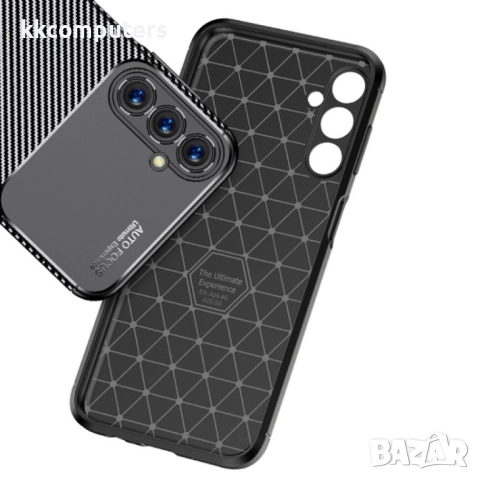 Samsung Galaxy A25 5G Удароустойчив Carbon Fiber Калъф и Протектор, снимка 3 - Калъфи, кейсове - 52739240
