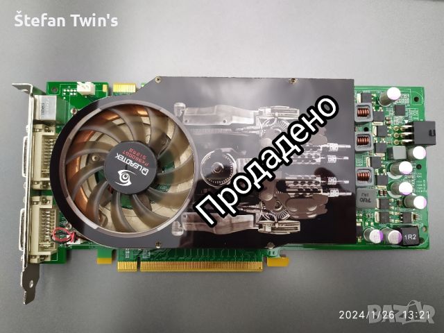 Видео карта Nvidia GeForce Leadtek WinFast PX9600 GT 512MB GDDR3 256bit PCI-E HDMI, DVI, VGA, S-VI , снимка 1 - Видеокарти - 44036349