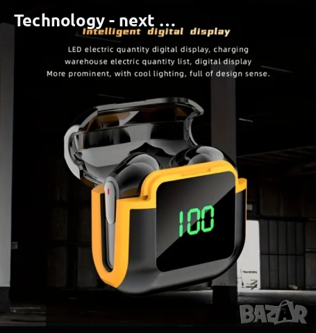 Безжични Bluetooth слушалки Pro90 TWS Pro Gaming с цифров дисплей, снимка 3 - Bluetooth слушалки - 52880478