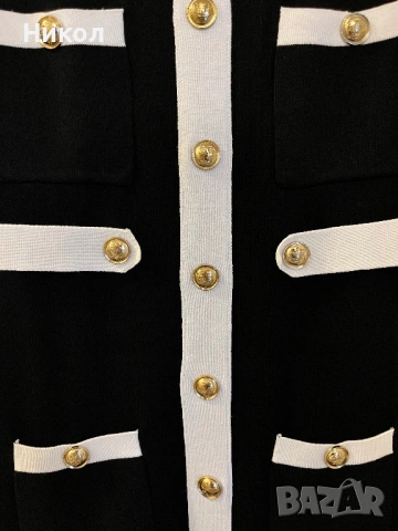 Дамска плетена рокля (S/M р-р), снимка 2 - Рокли - 53454581