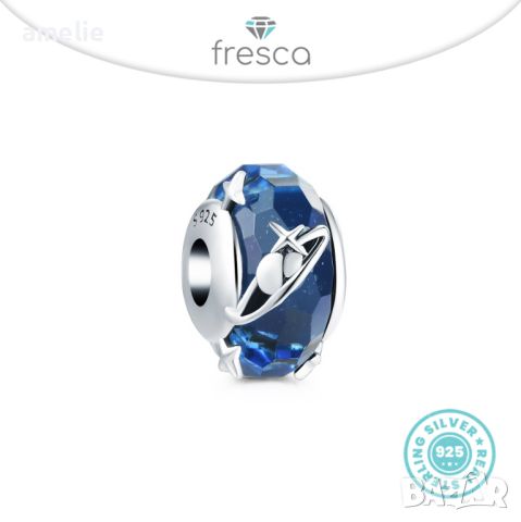 Final SALE! Талисман Fresca по модел тип Pandora Пандора сребро 925 Spacecraft. Колекция Amélie, снимка 1 - Гривни - 39928697