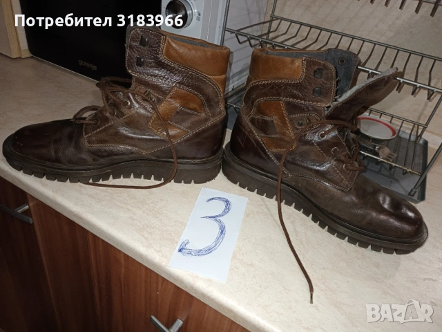 Боти от естествена кожа  размер 42. чисто нови, снимка 6 - Мъжки боти - 53096580
