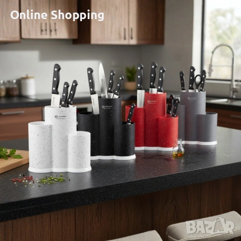 Поставка за кухненски прибори и ножове 3 в 1 Edenberg EB-5106, снимка 3 - Аксесоари за кухня - 53382938