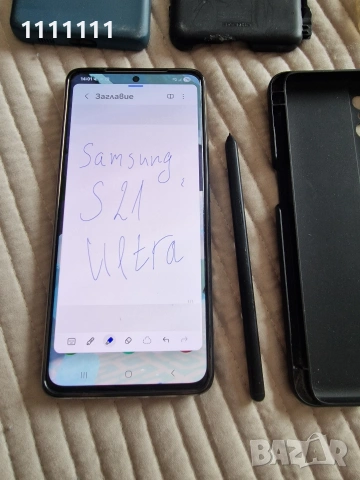 Перфектен Samsung S 21 Ultra с писалка 12/256 gb, снимка 2 - Samsung - 53283338