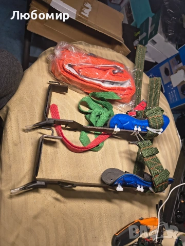 2-скоростни шипове за катерене с колан за катерене, инструмент за катерене от неръждаема , снимка 3 - Спортна екипировка - 53758958