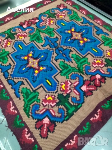 Вълнено покривало за легло от Чипровския край Ново, снимка 3 - Покривки за легло - 53410955