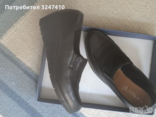 Дамски обувки на Каприз черни, на платформа. 10лв, снимка 2 - Дамски ежедневни обувки - 45803645