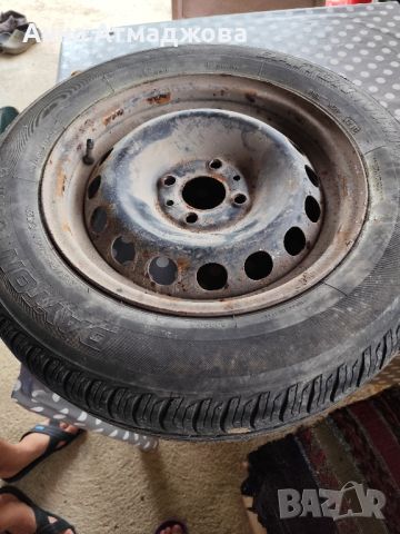 4 бр. метални джанти с летни гуми , снимка 1 - Гуми и джанти - 46461876