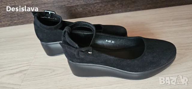 Велурени обувки 35 номер, снимка 6 - Дамски ежедневни обувки - 50383815