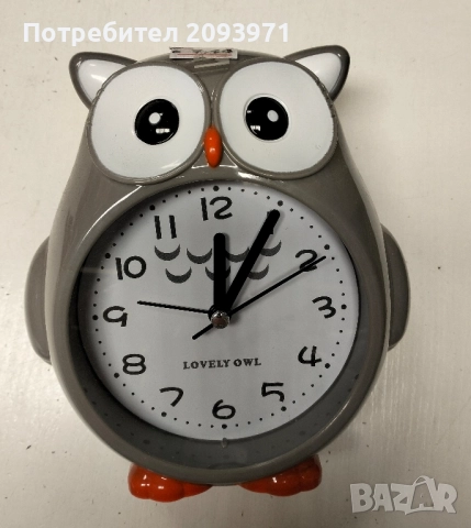 детски будилник (може и за стена)под формата на сова