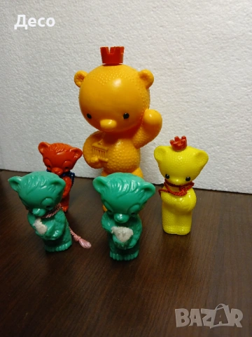 Стари пластмасови играчки мечки ГДР-СССР, снимка 2 - Колекции - 54090230