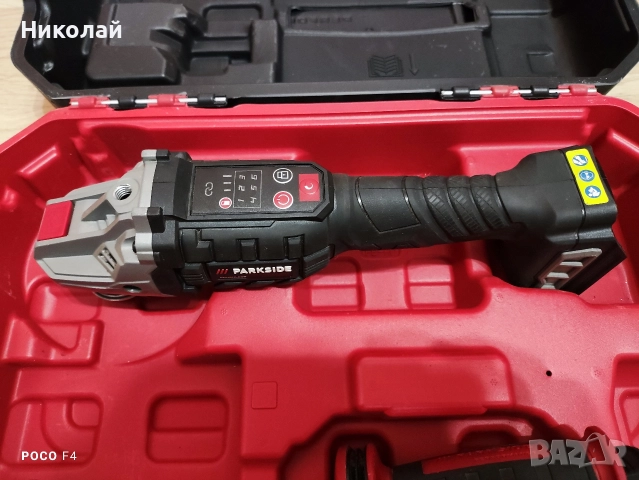 Акумулаторен ъглошлайф Parkside PWSAP 20 Li E6