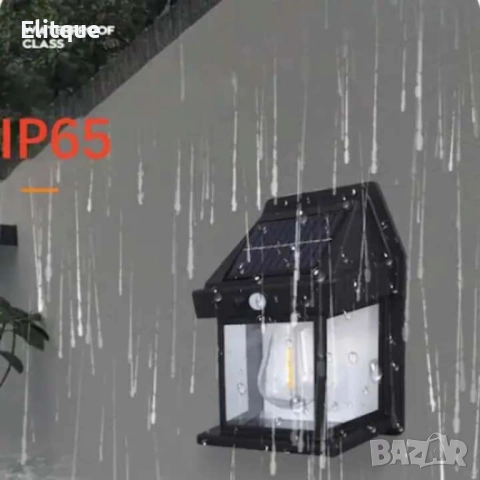 Стенна лампа с 1,2  или 3 LED крушки, сензор за движение и фотоволтаичен панел за външна употреба, в, снимка 9 - Други - 52852347