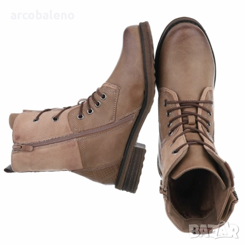 Дамски боти с връзки в употребяван вид, 4цвята , снимка 11 - Дамски боти - 51431170