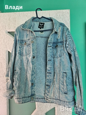 дънково унисекс яке размер Л, снимка 6 - Якета - 51777228