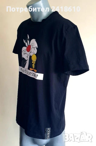 ICEBERG Stretch Cotton Slim Fit Mens Size L  ОРИГИНАЛ! Мъжка Тениска!, снимка 12 - Тениски - 53864512