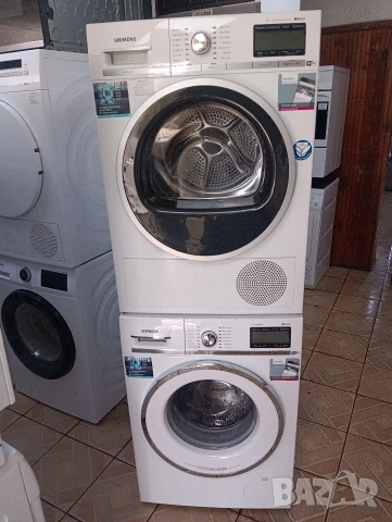 Комплект пералня и сушилня с термопомпа Сименс Siemens IQ800 WI-FI MADE IN GERMANY А+++ Гаранция!, снимка 4 - Перални - 53716115