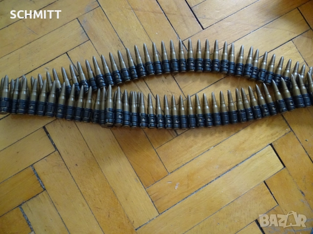 КАРТЕЧНА ЛЕНТА ЗА НЕМСКА КАРТЕЧНИЦА MG 42 С ОКОЛО 1ОО ПАТРОНА, снимка 8 - Колекции - 52055738
