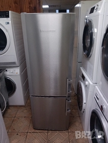 Иноксов комбиниран хладилник с фризер Liebherr с 2 години гаранция!