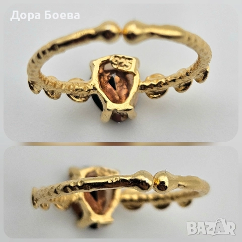 Сребърен пръстен: "Мистик", снимка 5 - Пръстени - 52672776