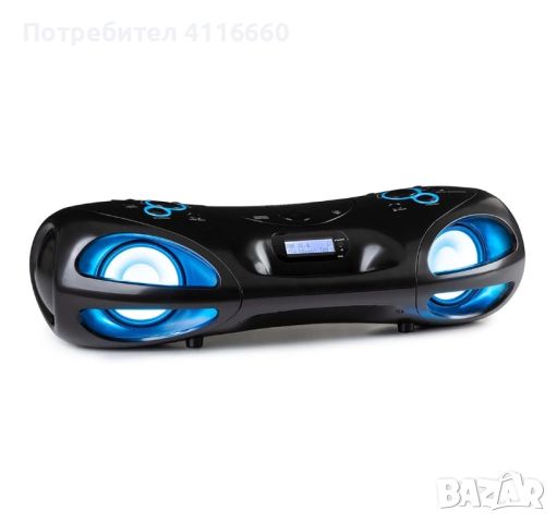 Boombox, CD-плейър, DAB+, UKW, Bluetooth, дистанционно управление, LED, снимка 1 - Аудиосистеми - 46072929