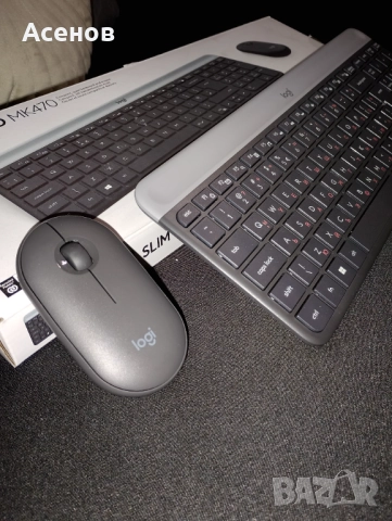 Безжичната клавиатура и мишка LOGITECH MK470