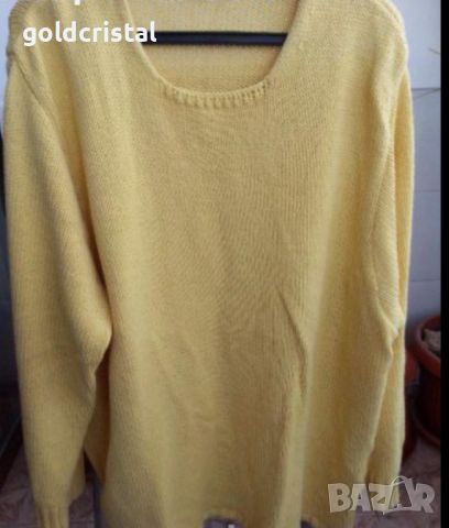 бледо жълта блуза 100%памук, снимка 1 - Блузи с дълъг ръкав и пуловери - 14142192