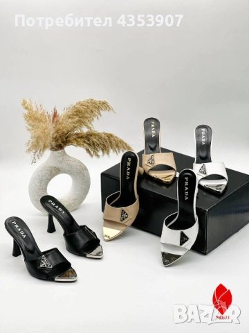 Prada дамски обувки, снимка 17 - Дамски обувки на ток - 53702433