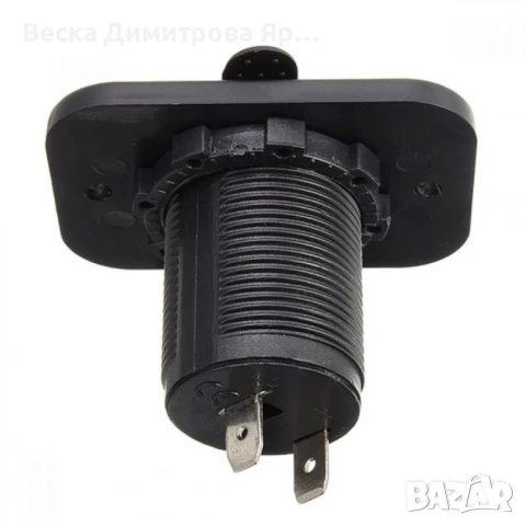 Женско гнездо за вграждане за авто запалка 20A, 12V/24V, прахоустойчиво, с капак, снимка 5 - Запалки - 50658366