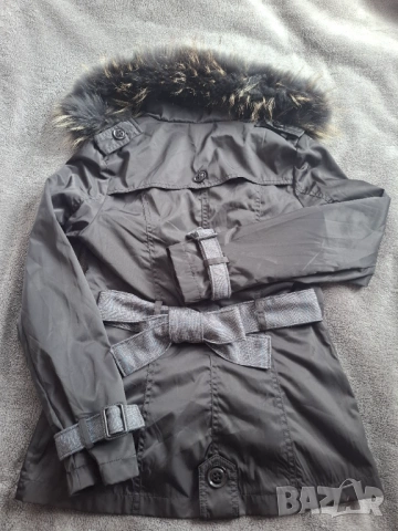 Пролетно яке с яка естествена лисица, снимка 3 - Якета - 54054953