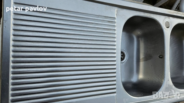 Двойна кухненска мивка алпака, снимка 4 - Мивки - 53400117