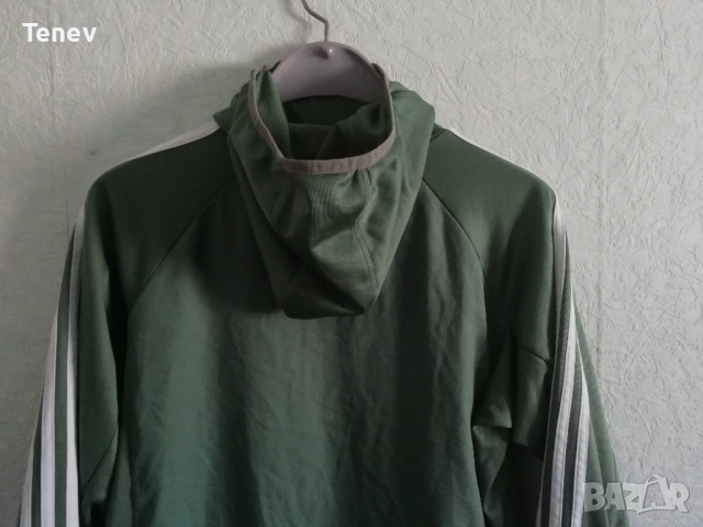 Manchester United Adidas оригинално ново мъжко горнище с качулка блуза Манчестър Юнайтед, снимка 3 - Спортни дрехи, екипи - 53060448